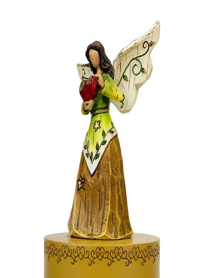 YT3 Studio Music Box, Guardian Angel Musical Box Figurine Holding Heart, Sculpted Hand-Painted Music Boxes Figures Wind Up Angel Musical Boxes for Women Girls in Christmas Birthday Anniversary - Image 3